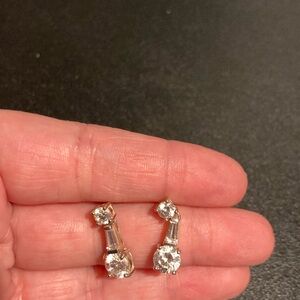 Cubic Z Sterling, silver earrings